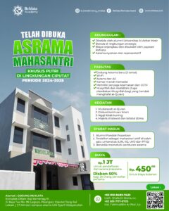 Pendaftaran Asrama Mahasantri