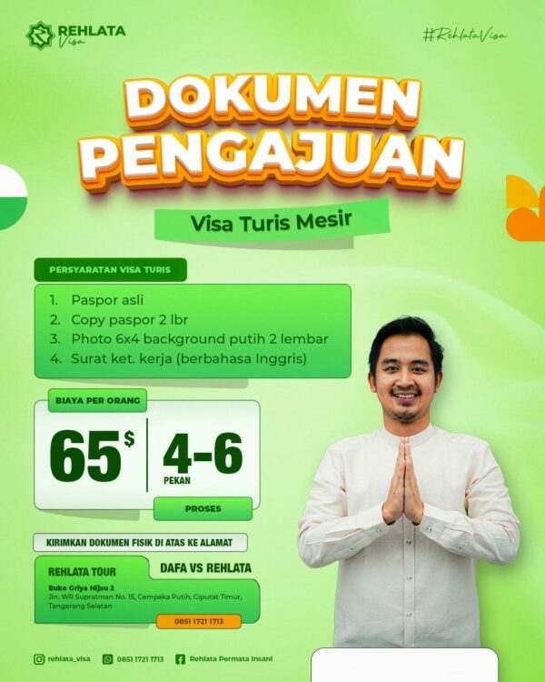 Jasa Pengurusan Visa Turis Mesir