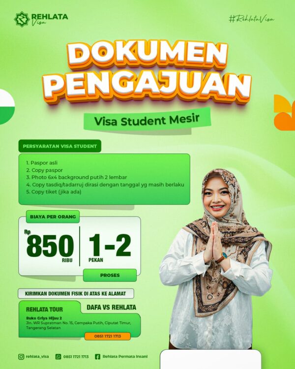 Jasa Pengurusan Visa Student Mesir