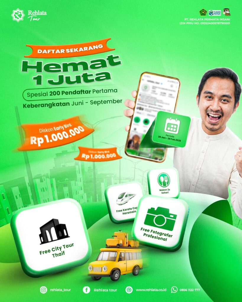 Paket Umroh & Wisata Halal Musim Baru 2026: Hemat Rp1 Juta untuk Pendaftar Awal