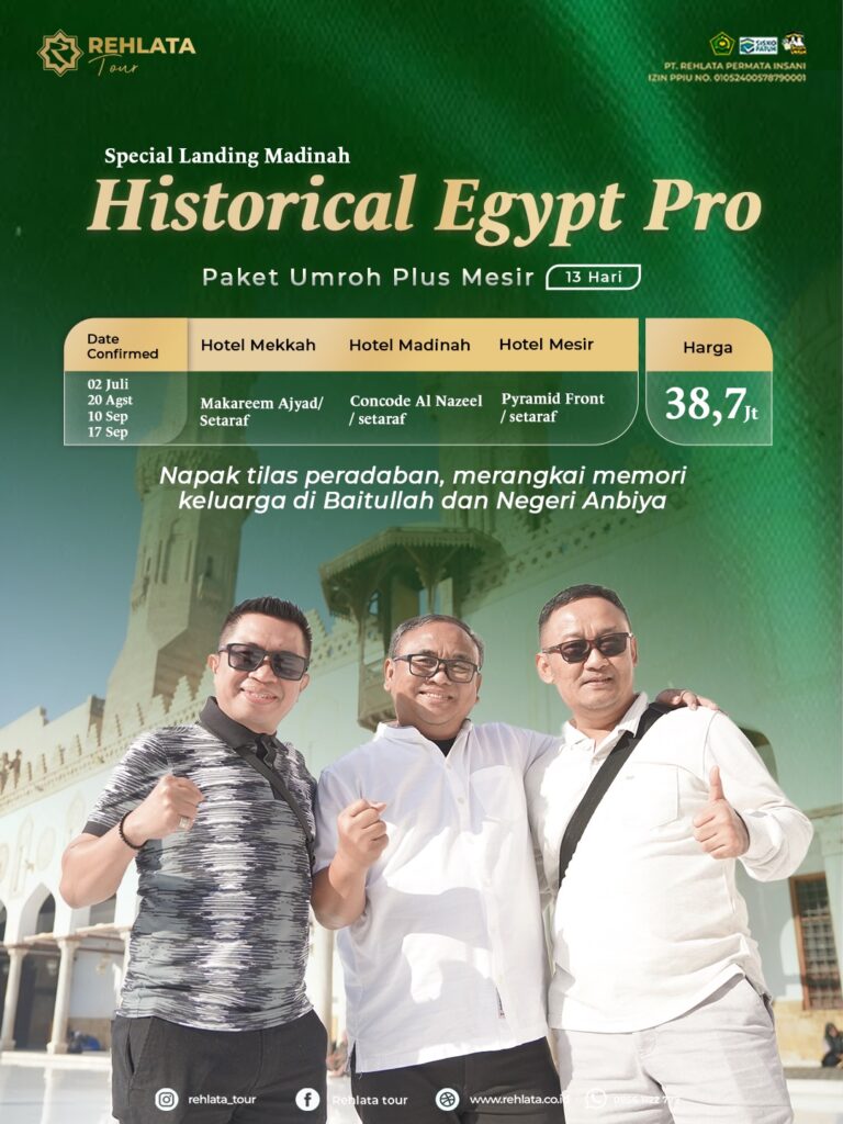 Historical Egypt Pro Umroh Plus Mesir (13 Hari)